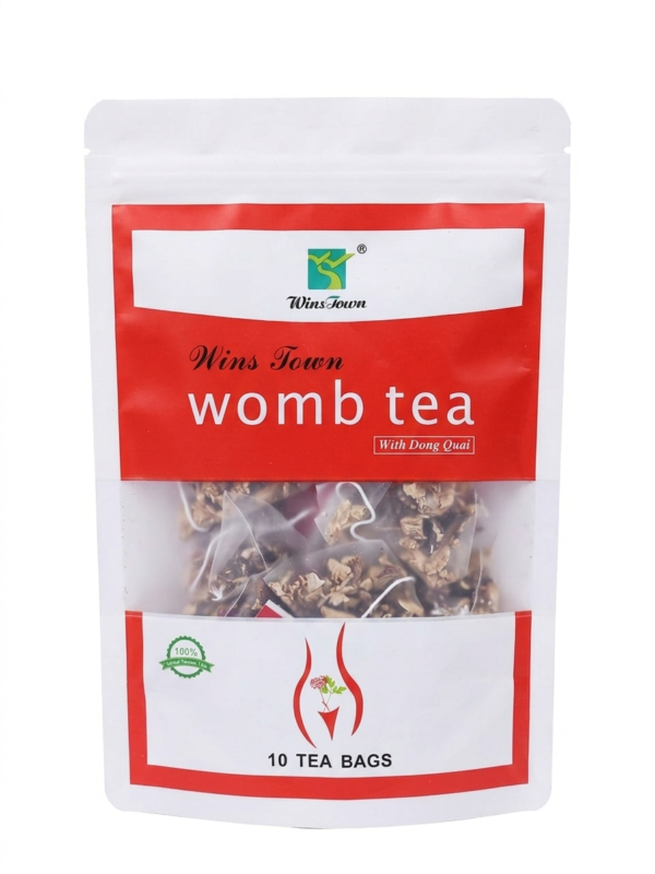 Gemini_Generated_Image_xgkcz9xgkcz9xgkc Wins Town Womb Tea with Dong Quai – Natural Hormone Balance & Fertility Support (10 Tea Bags)